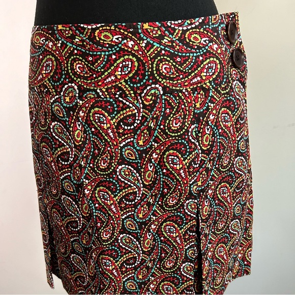 Harold floral pleated mini paisley skort sz 8 - Picture 3 of 7